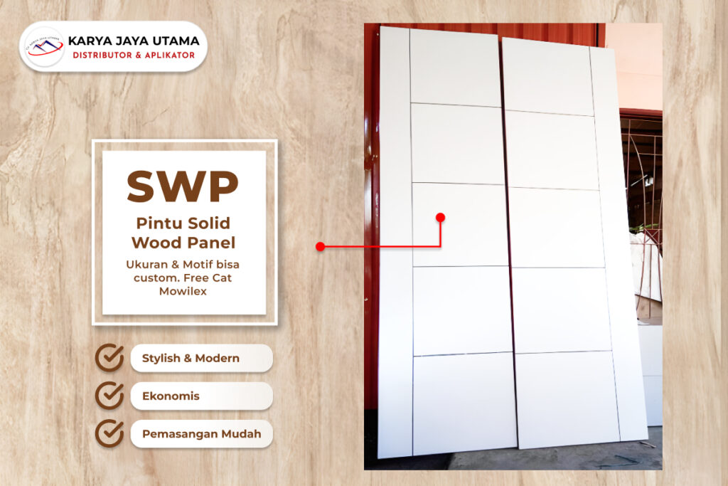 Pintu SWP (Solid Wood Panel - Finishing Ducco